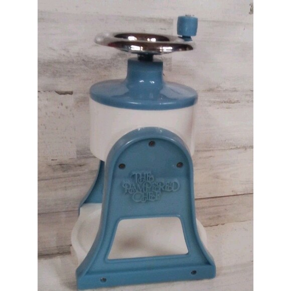 Pampered Chef Blue/White Ice Shaver No Bowl‎ Included - Picture 1 of 16